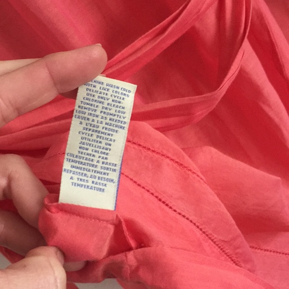 ANTHROPOLOGIE SHEER BLOUSE ODILLE RED BOHO WRAP TOP SEMI SHEER DELICATE TOP 4 - Picture 6 of 8